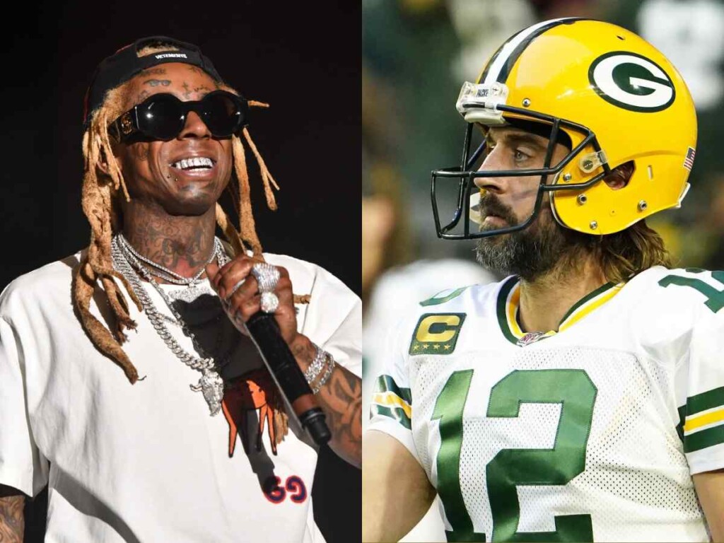 Aaron Rodgers and Lil Wayne