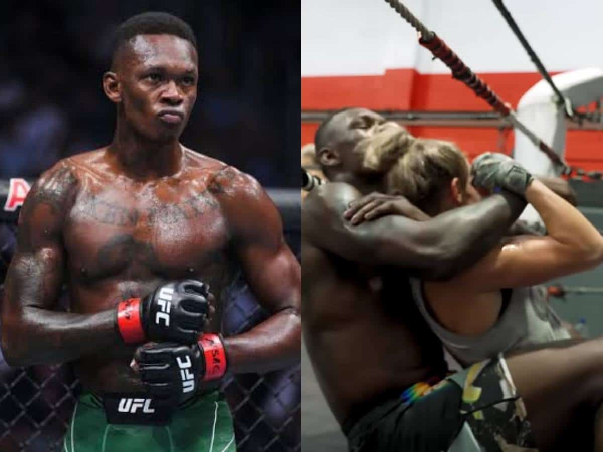  “She tried to put a finger in my a**” Israel Adesanya ‘consensually’ bullies teammate after intense training session