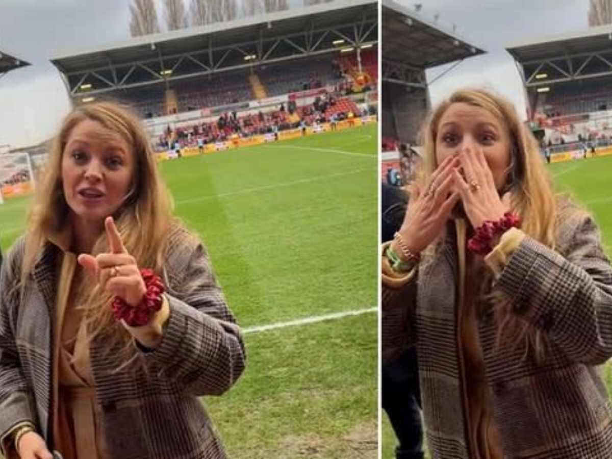 WATCH: Hollywood star Blake Lively brutally trolls a Wrexham fan by asking his girlfriend to ‘leave’ him