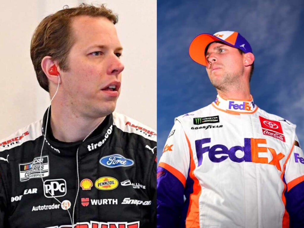 Brad Keselowski and Denny Hamlin