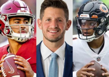 Bryce Young Dan Orlovsky and Justin Fields Bears