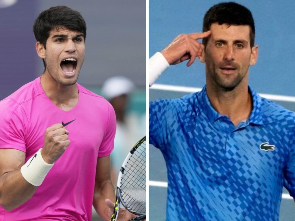 Carlos Alcaraz and Novak Djokovic