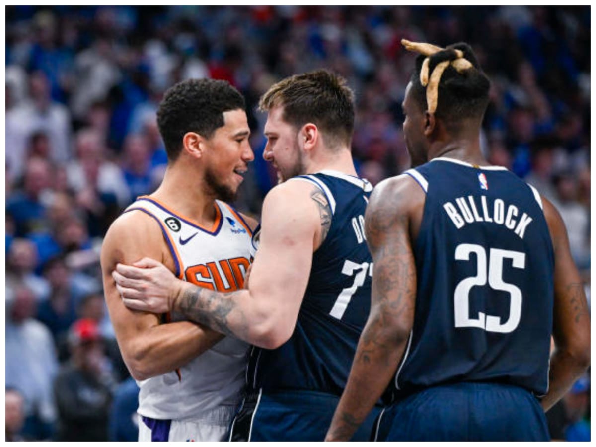“We got some smoke,” Devin Booker blames the media for his HEATED exchange with Luka Doncic after the Suns’ massive victory over the Mavs