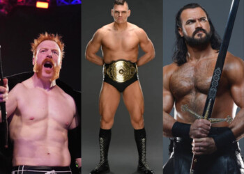 Sheamus, Gunther and Drew McIntyre