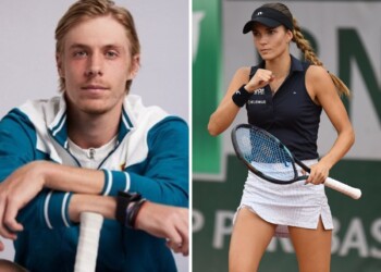 Denis Shapovalov and Mirjam Bjorklund