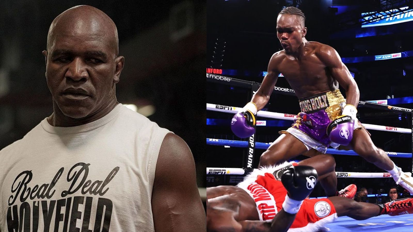 Ex-Electrician brutally KOs Evander Holyfield’s son in second round of their fight