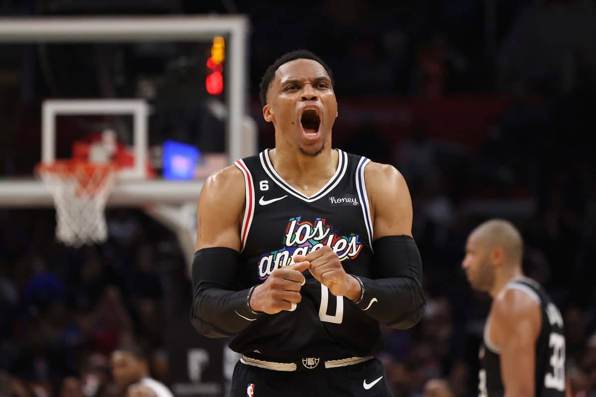 WATCH: Russell Westbrook hilariously MOCKS the Trail Blazers fans after scoring a ‘thumping’ 3-pointer