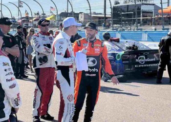 Denny Hamlin and Ross Chastain
