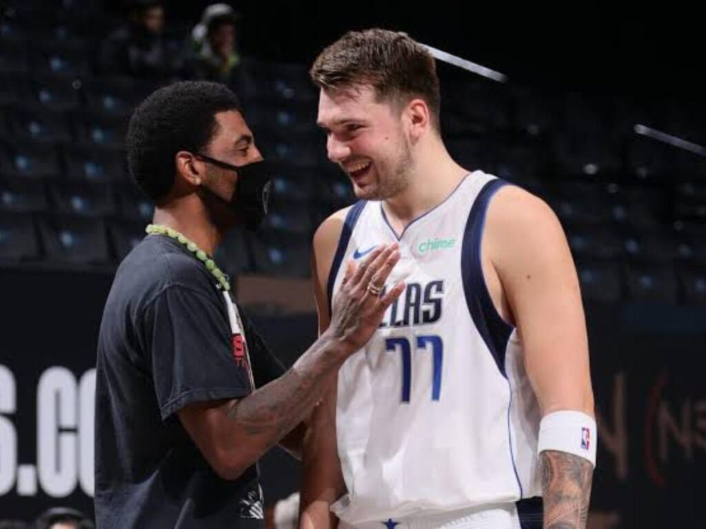 Luka Doncic and Kyrie Irving
Credits: NBA
(image via source: https://www.nba.com/watch/video/luka-doncic-kyrie-irving-pairing-mavericks-backcourt)