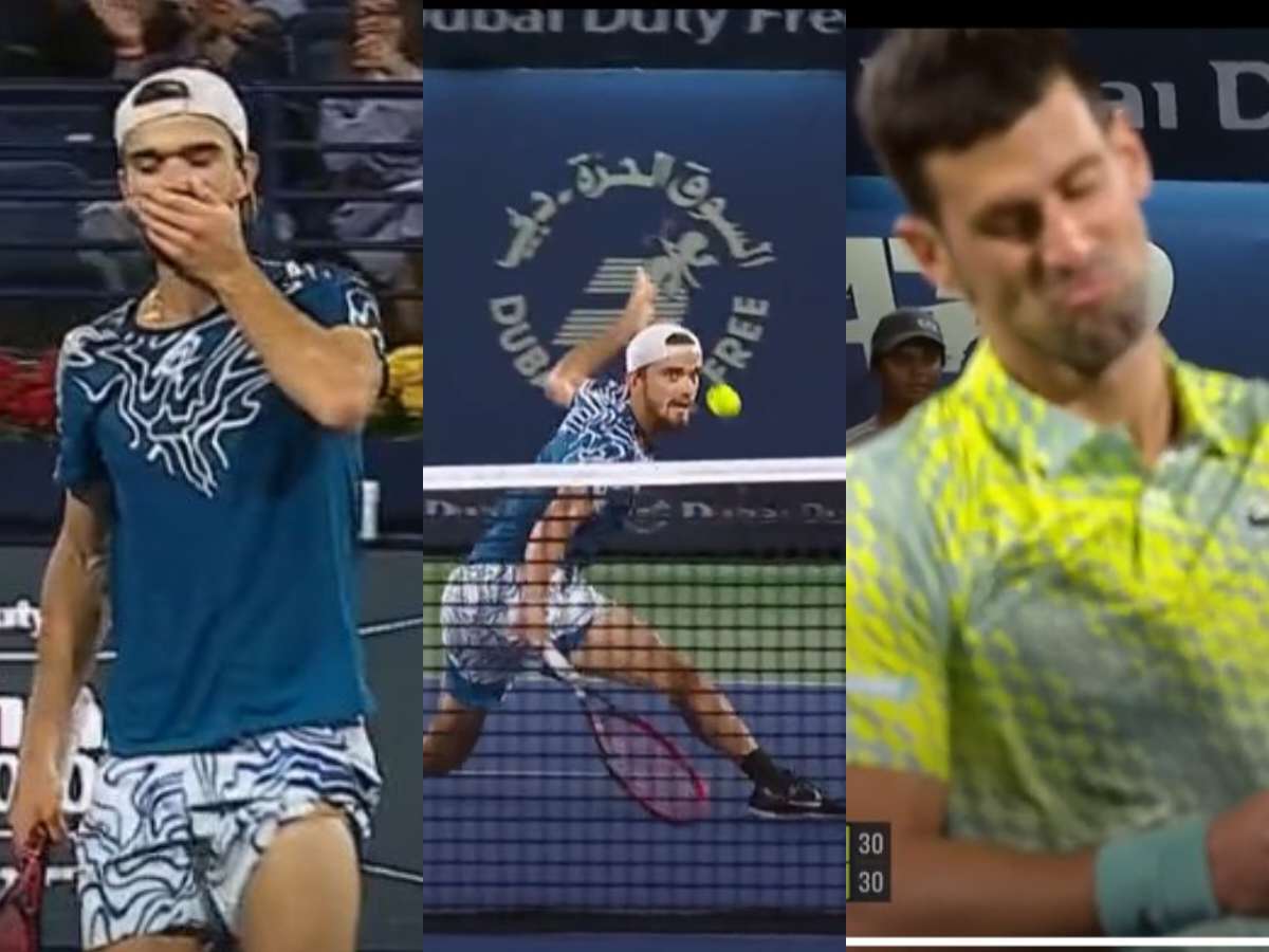 WATCH: Novak Djokovic left with no option but to applaud Tomas Machac’s insane drop shot during their thrilling clash in Dubai