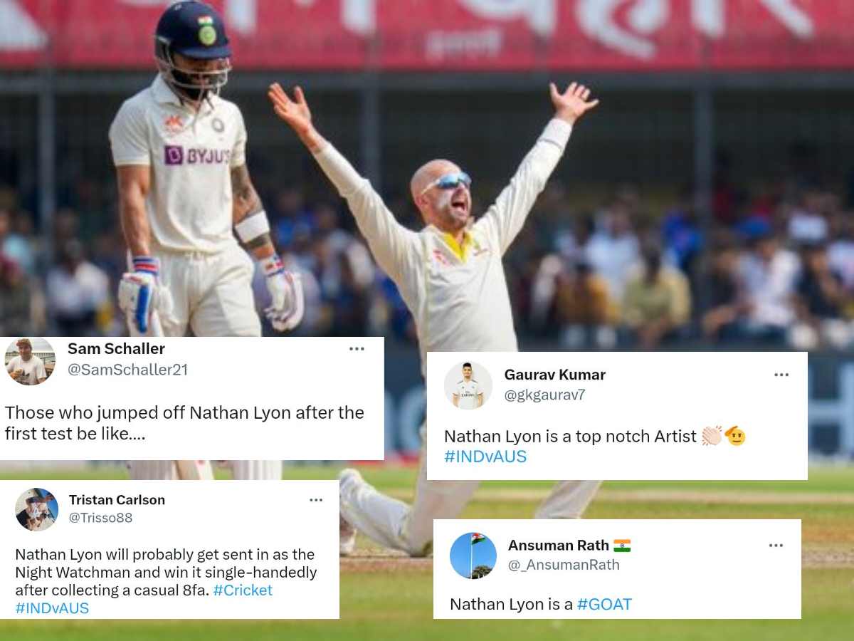 “Only rain can save us now”- Twitter erupts as India implode on Day 2 in Indore after spin maestro Nathan Lyon turns wrecker-in-chief