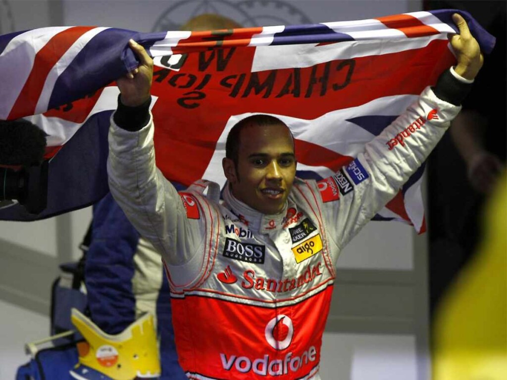 Lewis Hamilton after his first win 