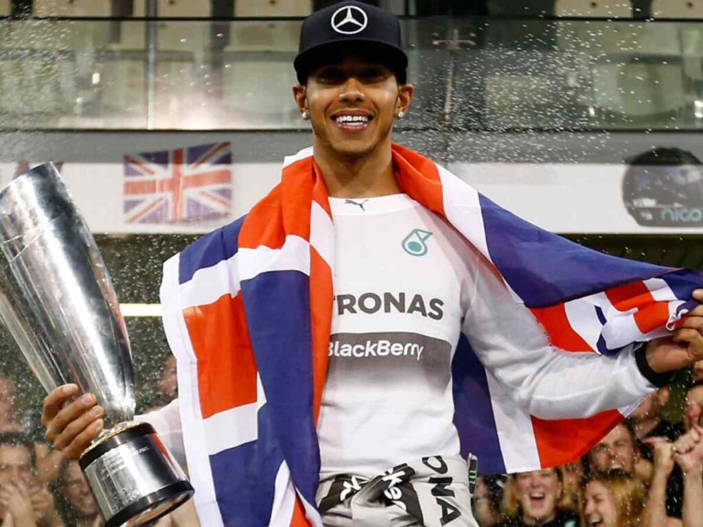 Lewis Hamilton after winning 2014 title 