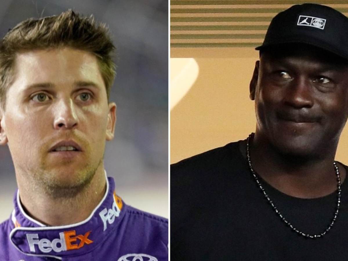 “He didn’t last long,” Denny Hamlin shares hilarious Michael Jordan NASCAR sim racing experience