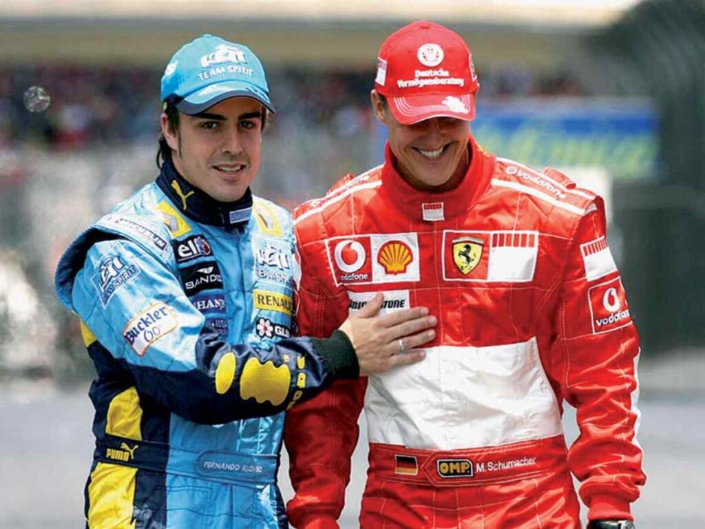 Fernando and Michael Schumacher 2005