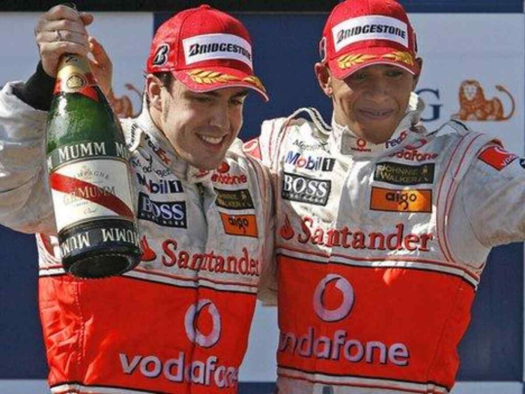 Fernando and Lewis Hamilton 2007