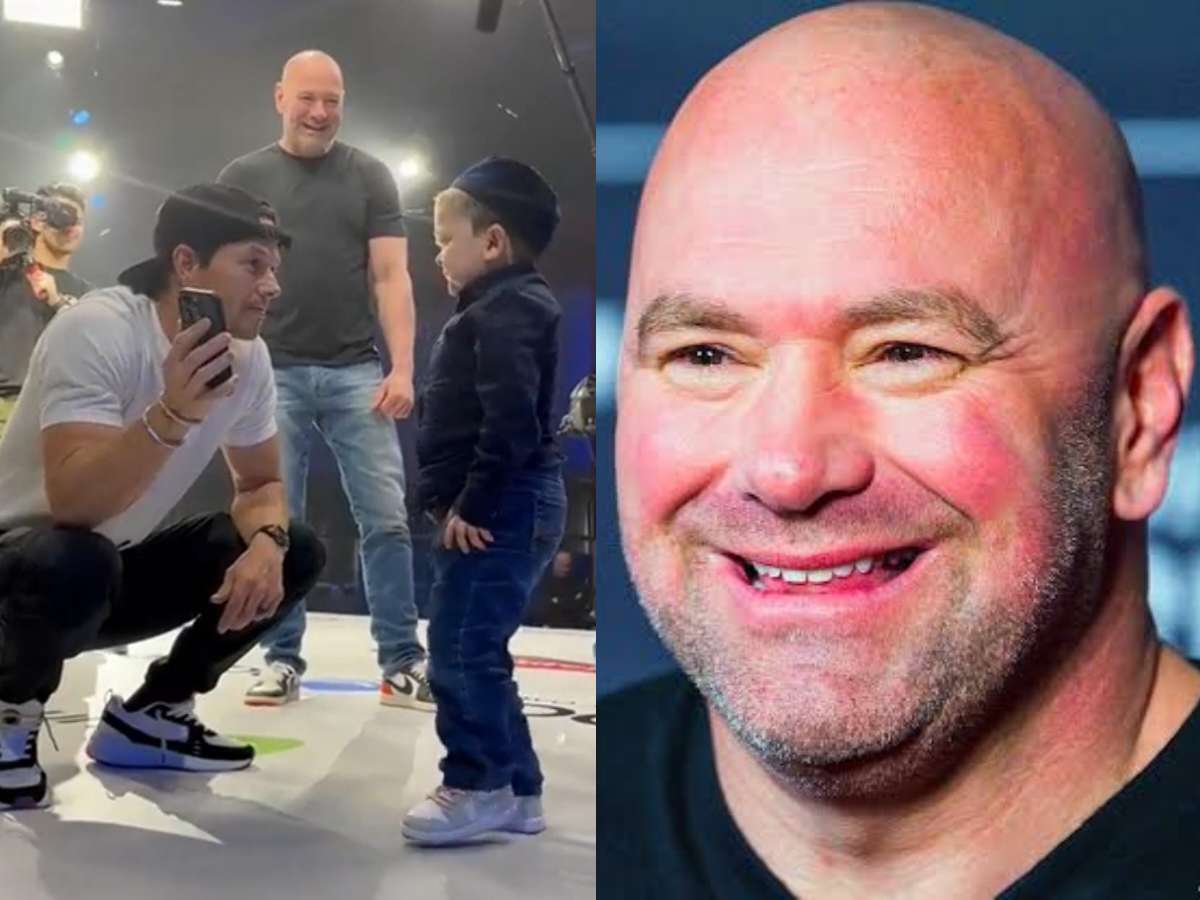 <strong>WATCH: Internet sensation Hasbulla looks to slap Hollywood star Mark Wahlberg as Dana White watches amusingly</strong>