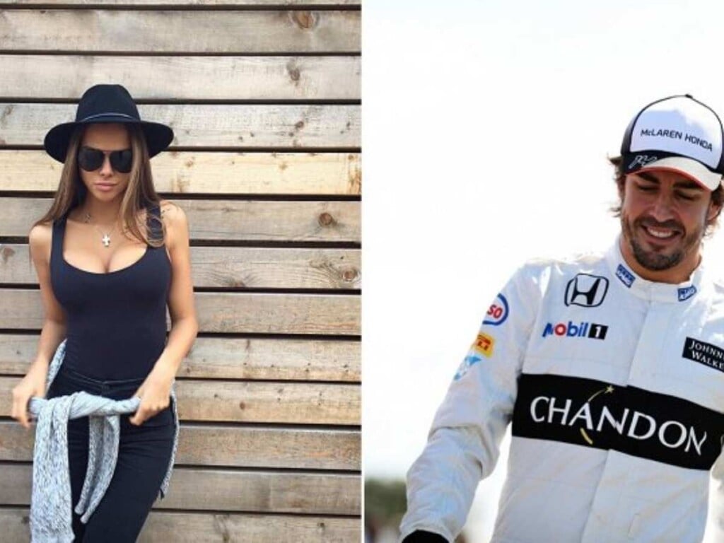 Fernando Alonso and Viki Odintcova