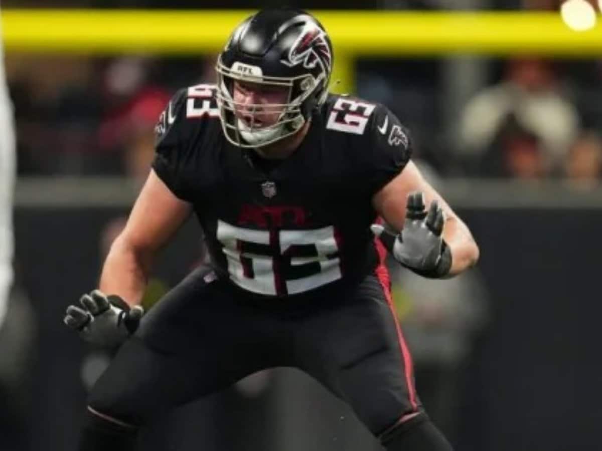 “Holy overpay”- NFL fans are left AGHAST as the Atlanta Falcons offer Chris Lindstrom a massive $105 million extension