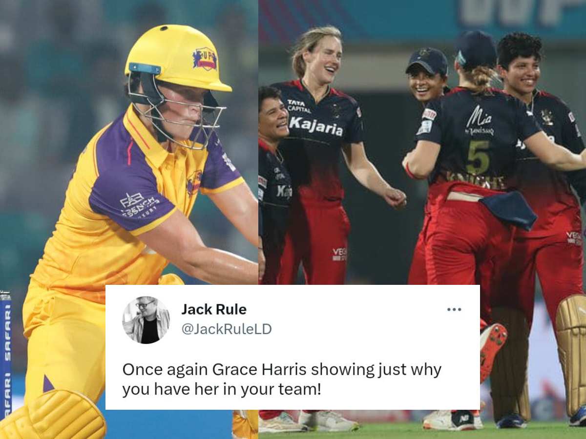 “The star of UP!”- Twitter reacts as Grace Harris toils hard to rescue UP Warriorz vs RCB