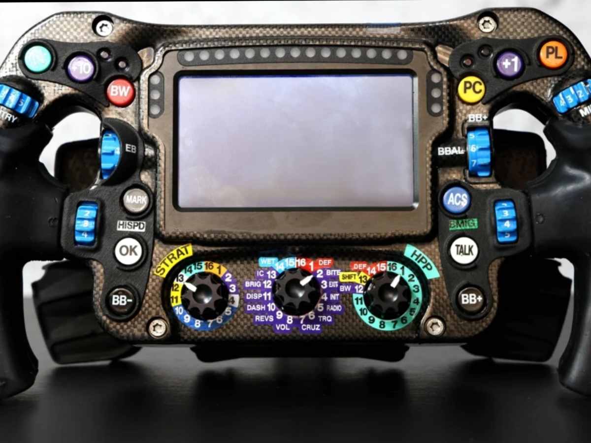 How does an F1 steering wheel work?