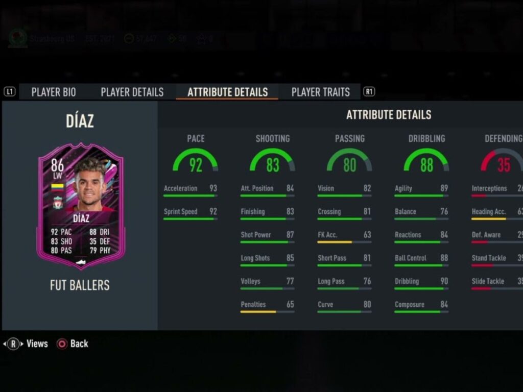 FIFA 23: How to complete the FUT Ballers Luis Diaz SBC