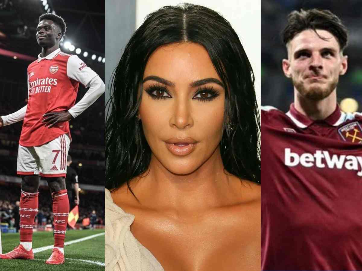 WATCH: “He doesn’t want us anymore,” Declan Rice takes jibe at Bukayo Saka over face-timing Kim Kardashian