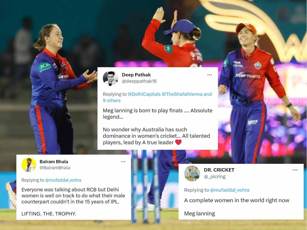 “On track to do what their male counterpart couldn’t”- Netizens congratulate Meg Lanning-led Delhi Capitals for successfully becoming first finalist of WPL