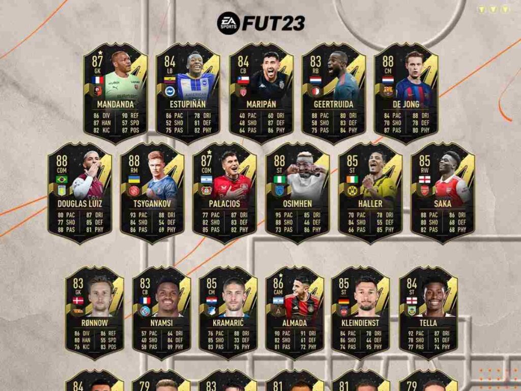 FIFA 23 TOTW 21 (Team of the Week 21): Osimhen, Saka, and Frenkie De ...