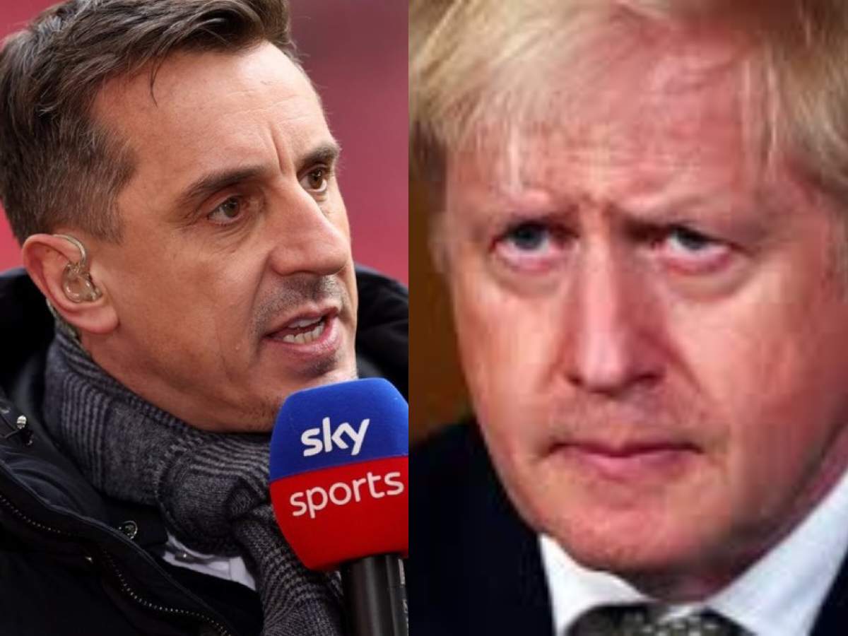 “You needed the last 20 mins to convince you,” Gary Neville takes dig at former UK PM Boris Johnson over alleged scandal