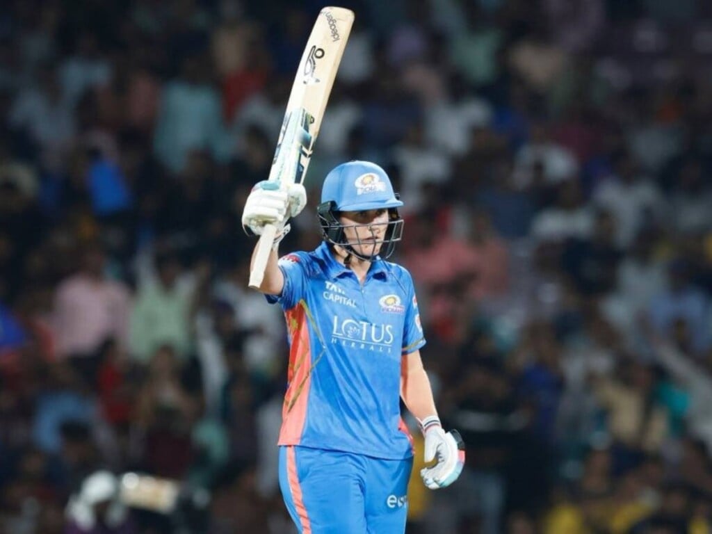 Twitter erupts after Mumbai Indians post huge total in WPL playoff vs UP Warriorz courtesy of Nat Sciver-Brunt