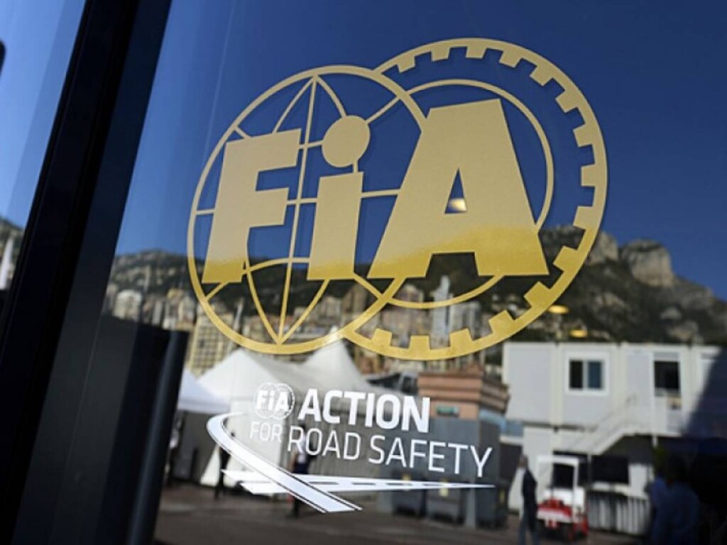 FIA symbol on a hospitality