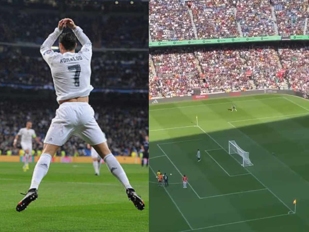 WATCH: “The influence is just massive”- Fans react as Cristiano Ronaldo’s ‘SIUU’ is emulated at Barcelona’s Camp Nou during Gerard Pique’s Kings League