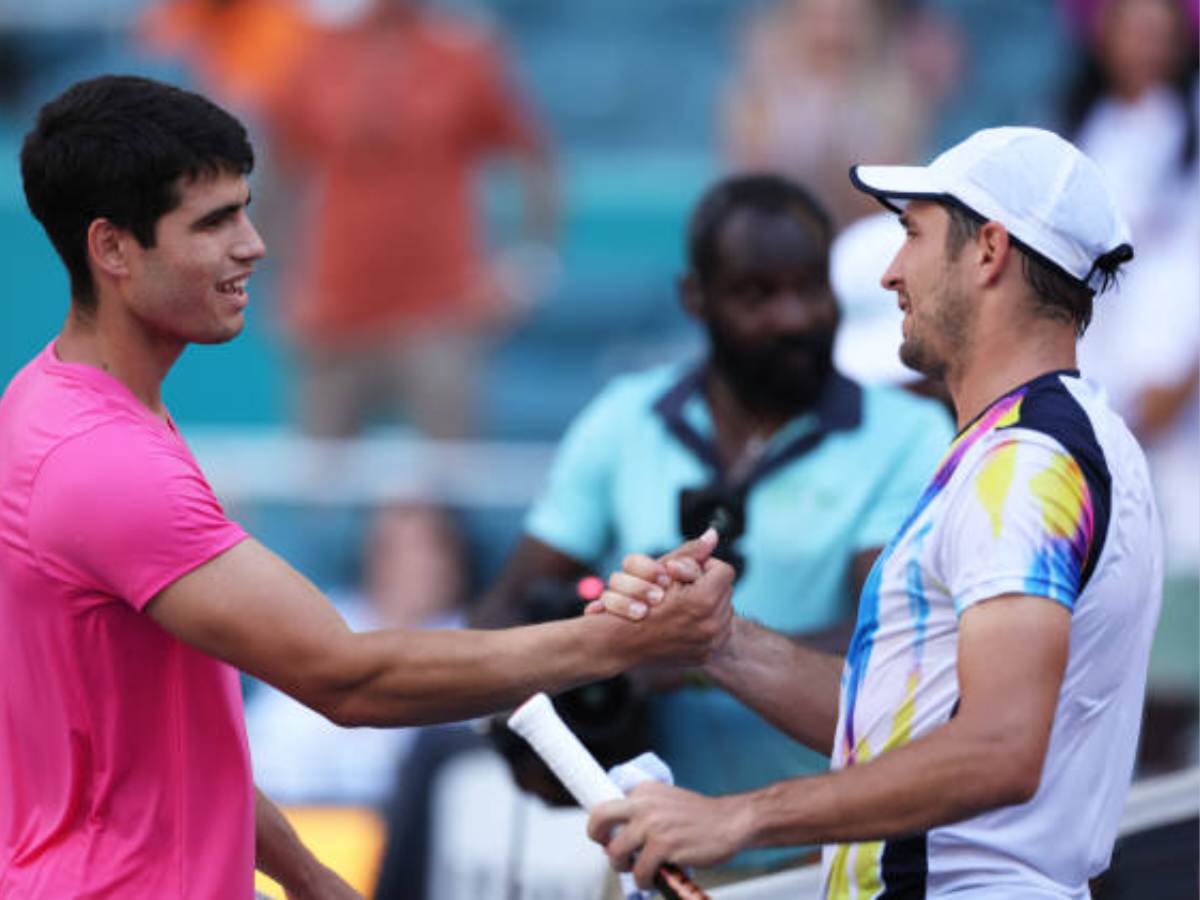 “He likes to be in a high-pressure situation,” Dusan Lajovic showers praise on Carlos Alcaraz despite Miami Open loss