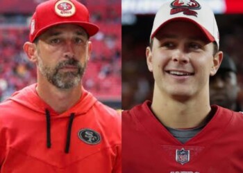 Kyle Shanahan and Brock Purdy (via USA Today Sports and ESPN)