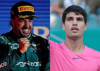 Fernando Alonso and Carlos Alcaraz