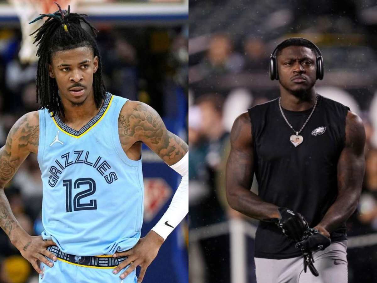 “He needs to chill,” Eagles WR AJ Brown CLOWNS NBA star Ja Morant following his gun controversy