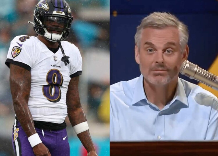 Lamar Jackson and Colin Cowherd Ravens Patriots
