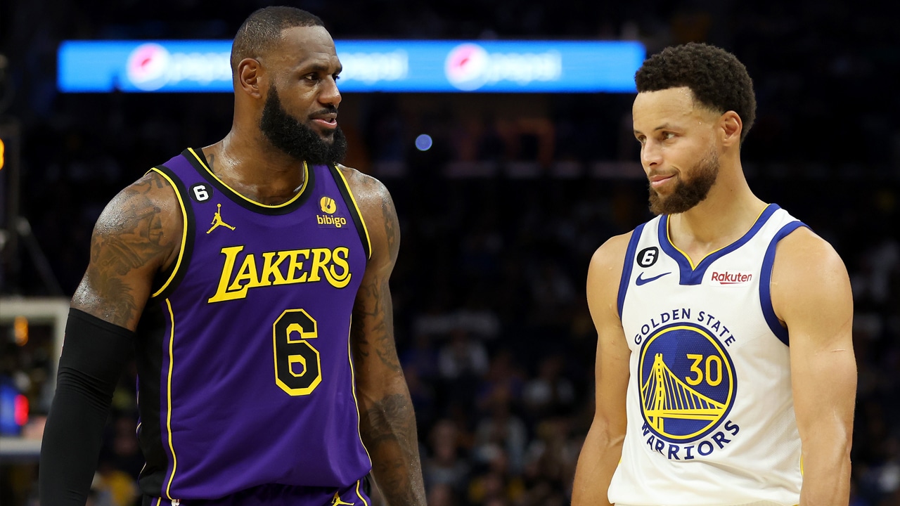 WATCH: Operating from the sidelines, LeBron James SUBTLY pushes Steph ...