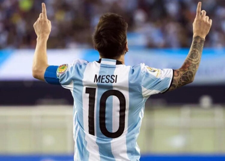 Lionel Messi Argentina celebration
