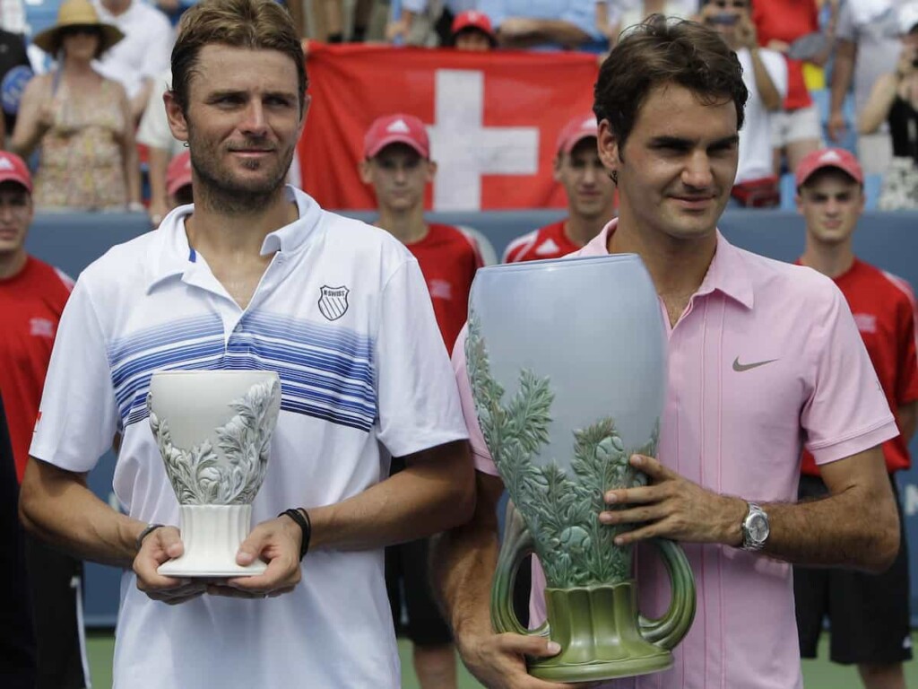 Mardy Fish and Roger Federer