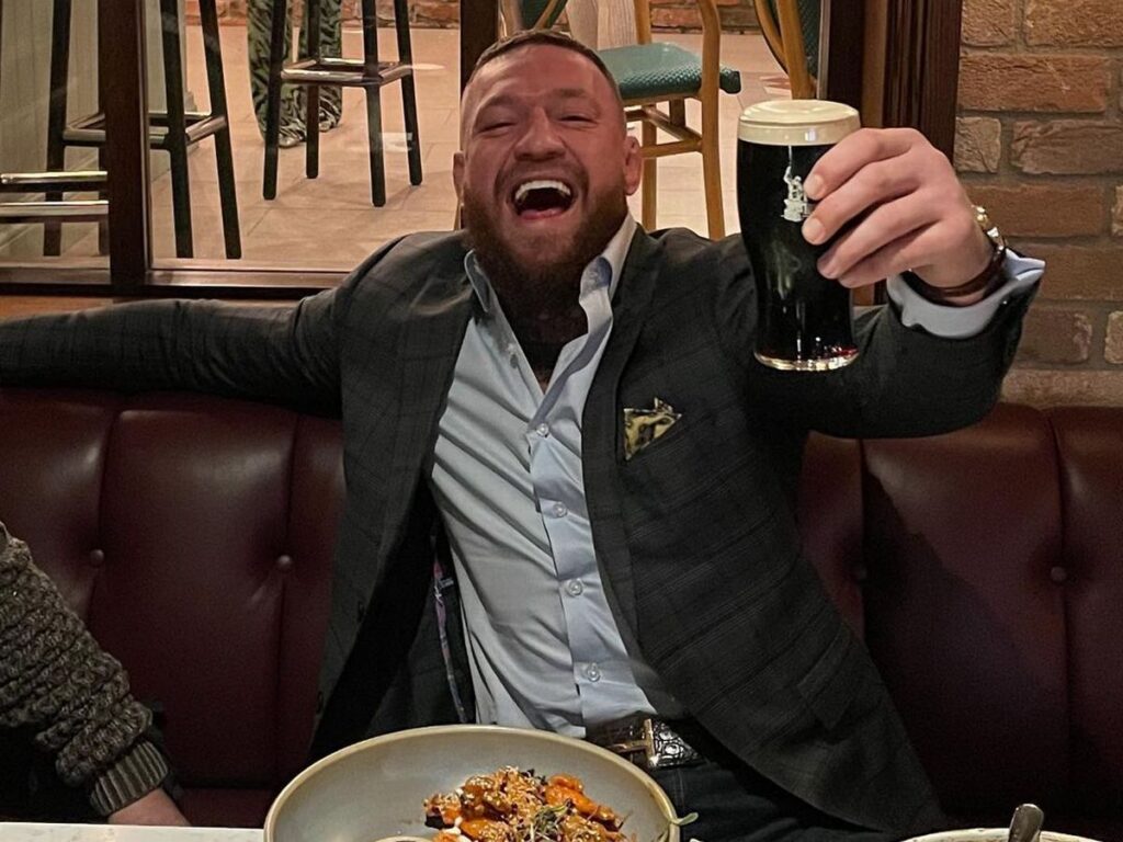 McGregor drinking