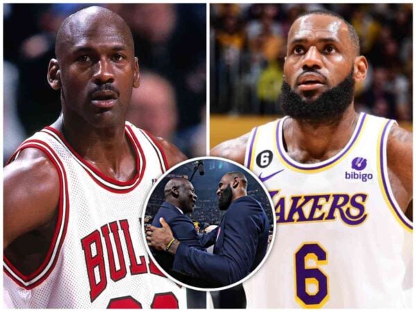 Michael Jordan and LeBron James