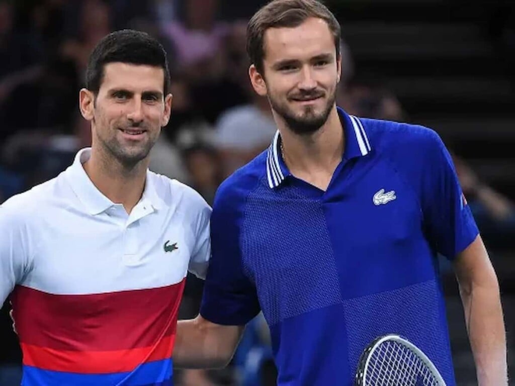 Novak Djokovic and Daniil Medvedev