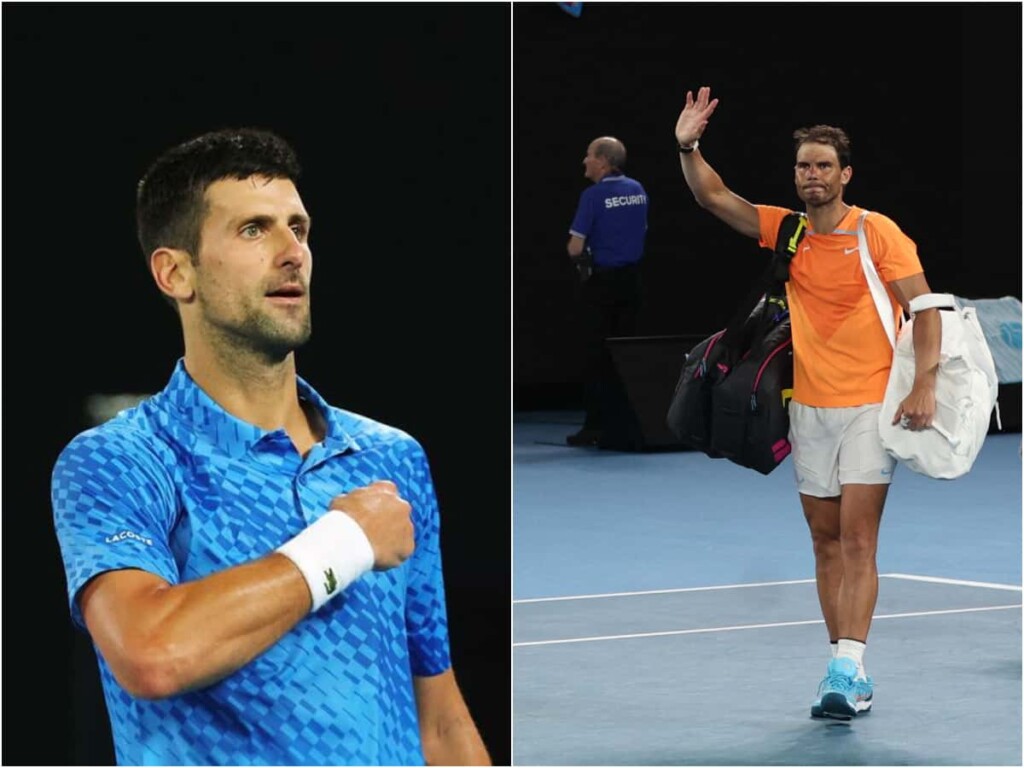 Novak Djokovic and Rafael Nadal