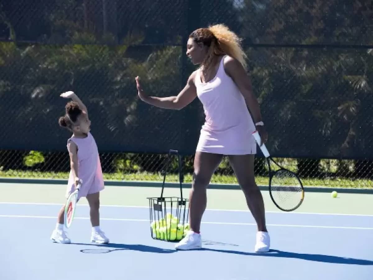 WATCH: “You know what Grandpa taught me…” Serena Williams coaches daughter Olympia using lessons of father Richard Williams