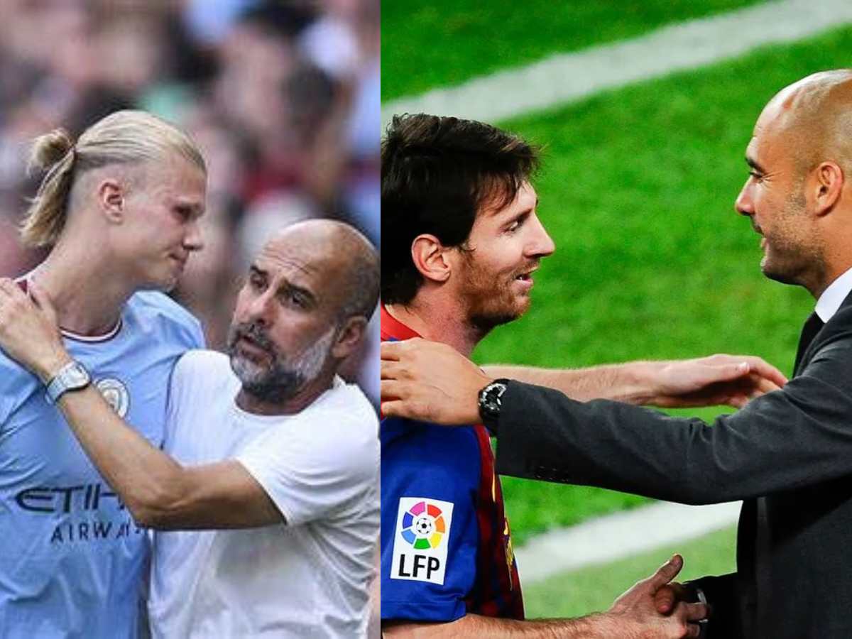 “So he doesn’t break Lionel Messi’s record,” Pep Guardiola’s sarcastic reply on substituting Erling Haaland after he netted 5 against RB Leipzig