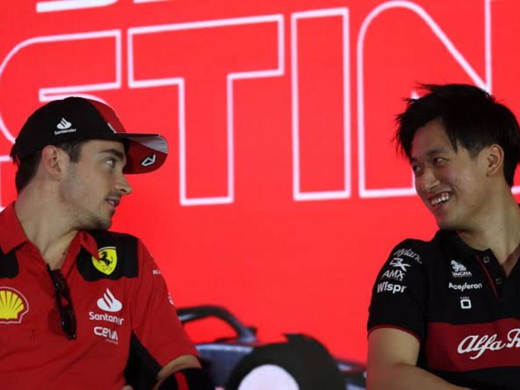 Charles Leclerc and Zhou Guanyu