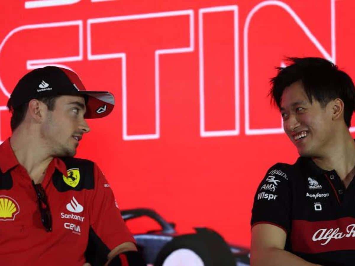 “This is so embarrassing” – Fans react as Zhou Guanyu stumbles upon an old video of him and Charles Leclerc dancing 