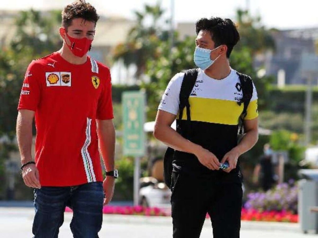 Charles Leclerc and Zhou Guanyu